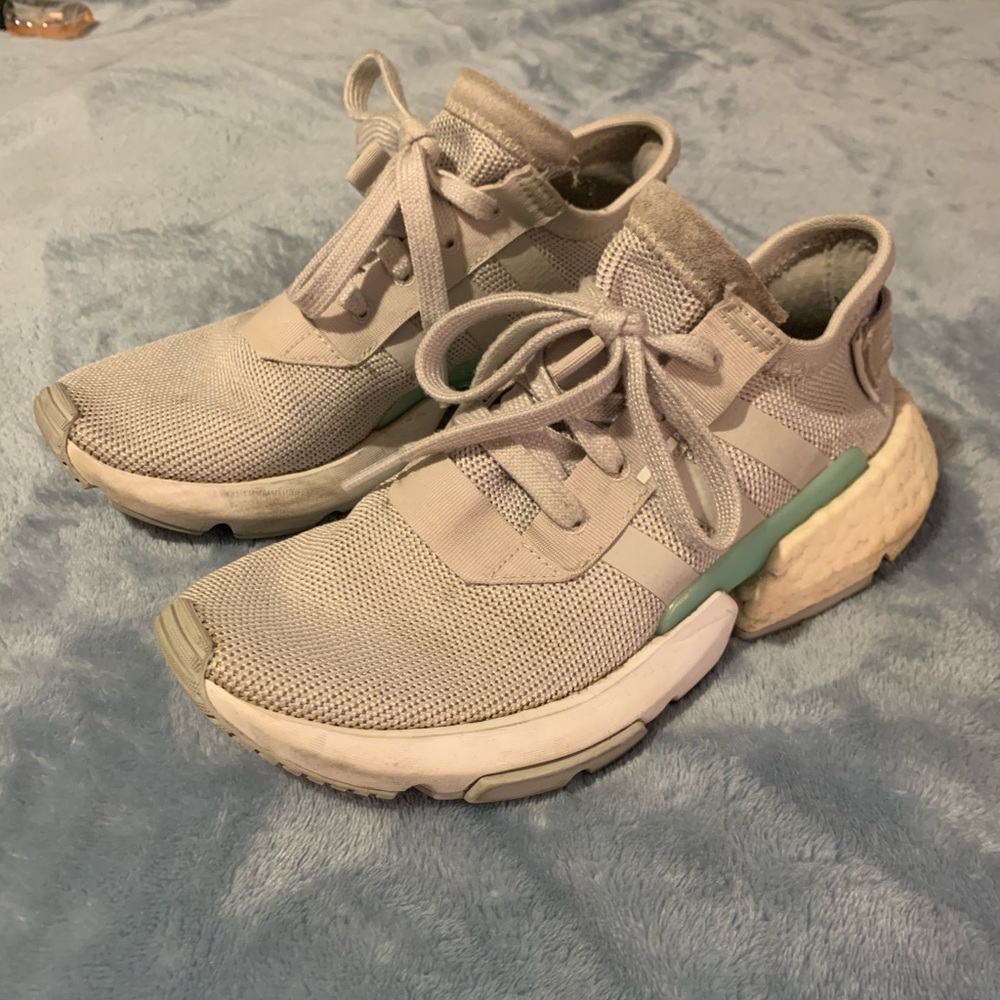 Pair of adidas running shoes